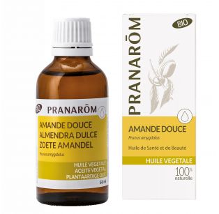 Pranarôm - Huile Végétale Vierge - Amande douce - Prunus amygdalus - 50 ml