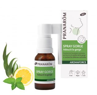 Pranarôm - Aromaforce Spray Gorge et Buccal - Flacon 15 ml
